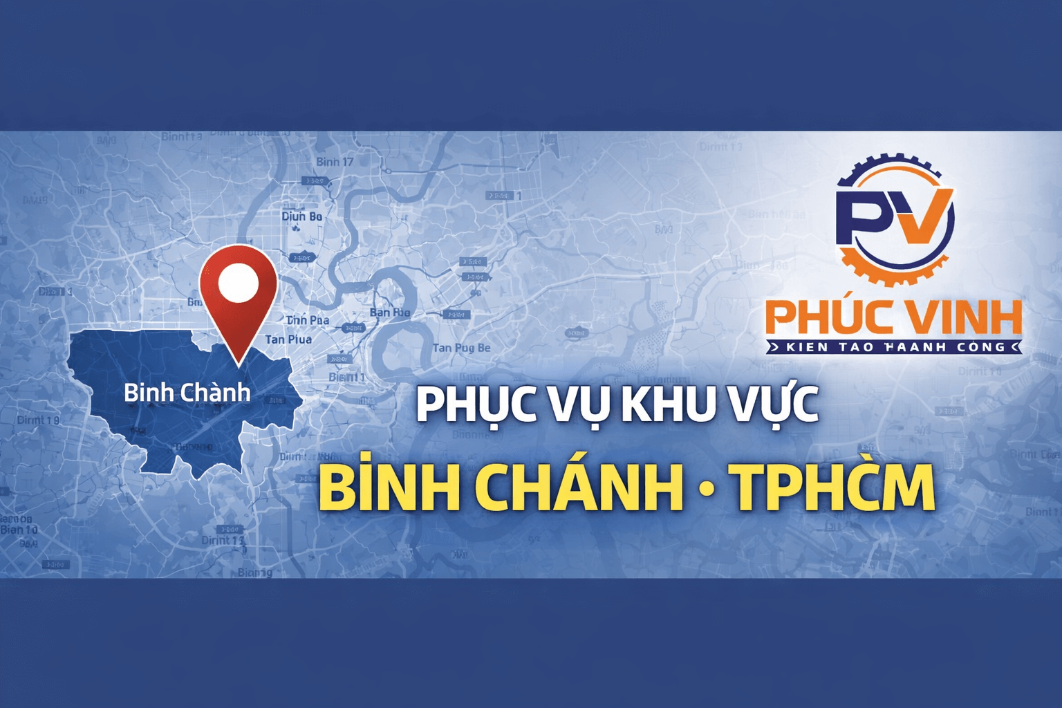 Bản đồ cơ khí Phúc Vinh ở Bình Chánh