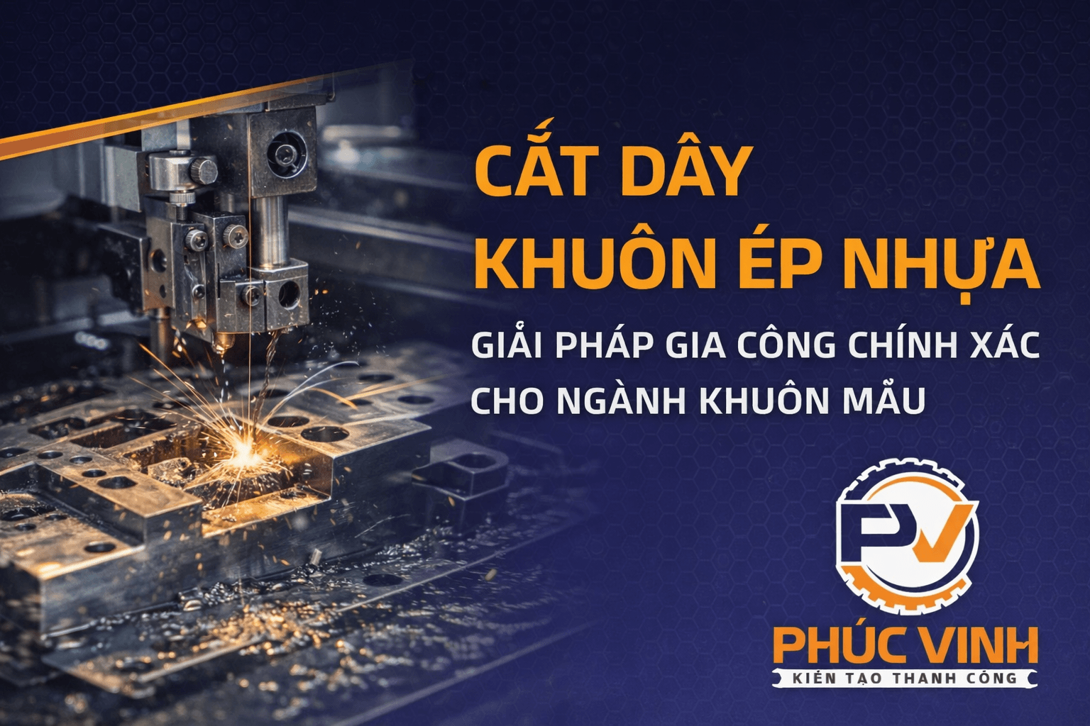 Cắt dây khuông ép nhựa