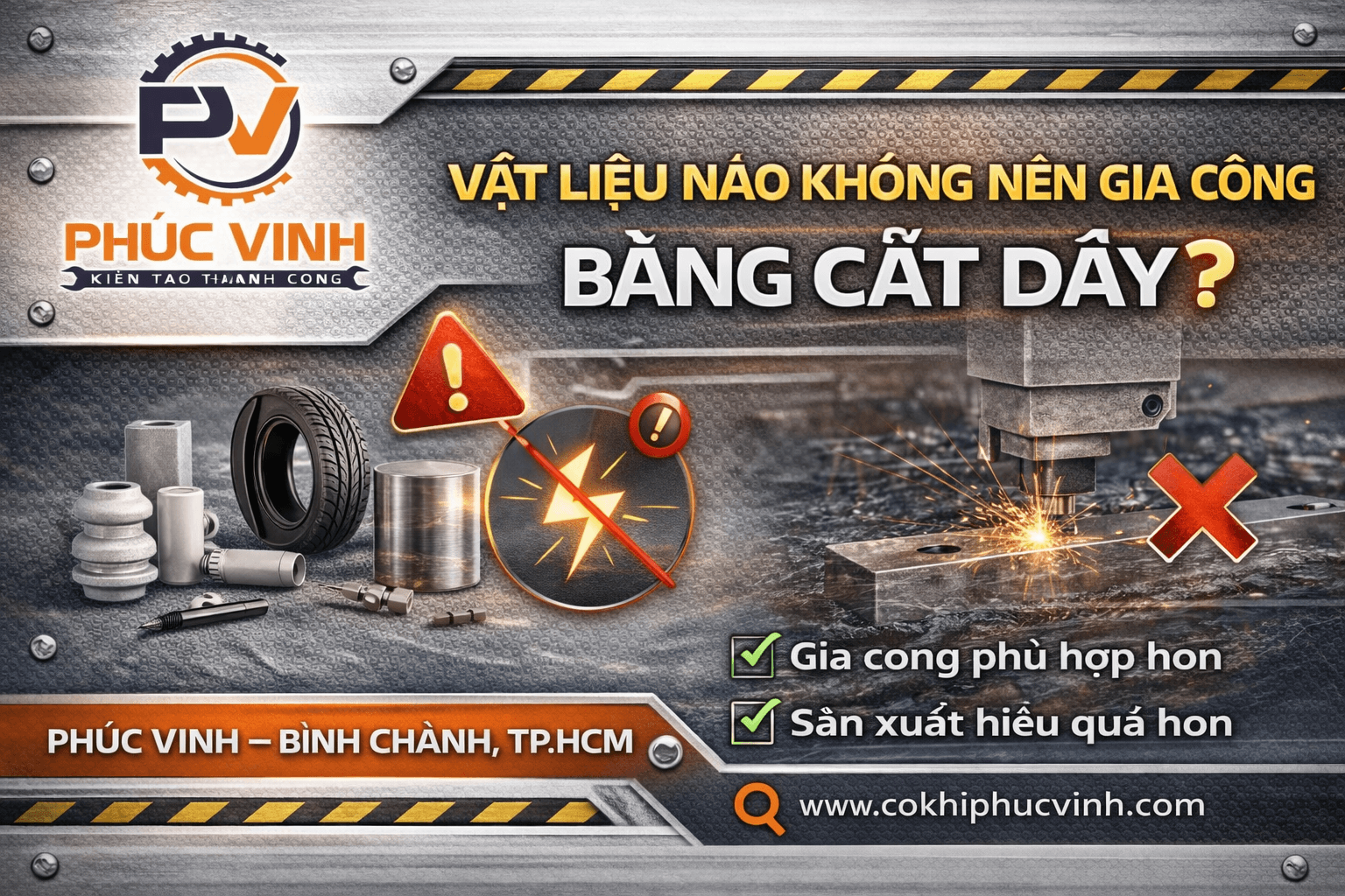 Vật Liệu Nào Không Nên Gia Công Bằng Cắt Dây?