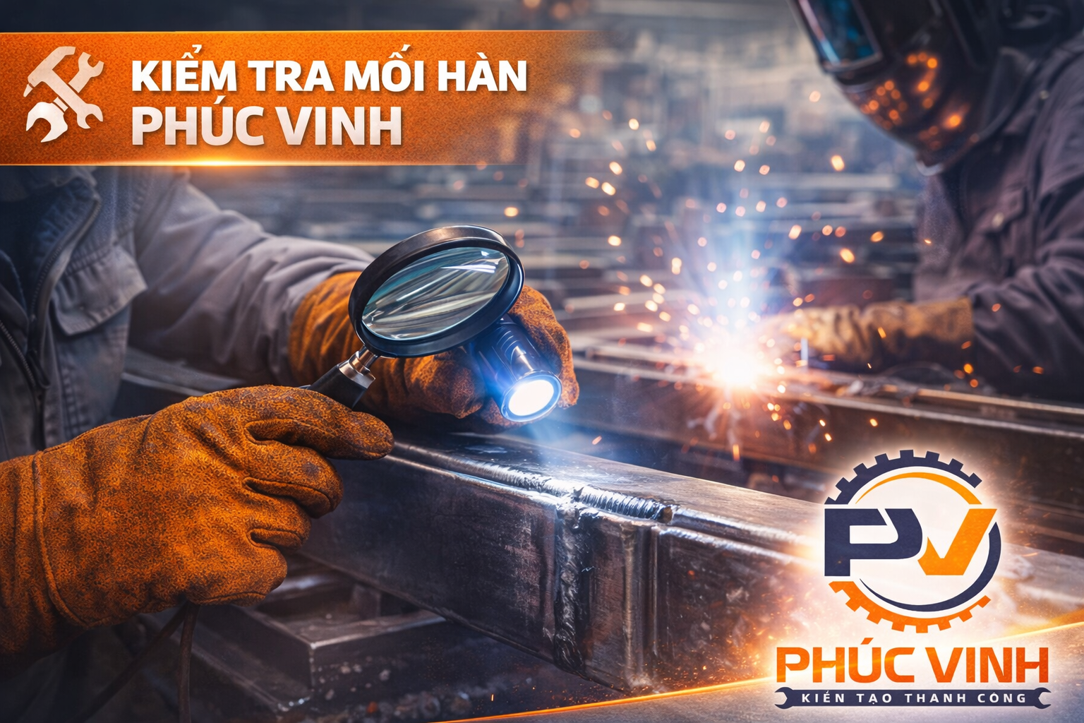 Kiểm tra mối hàn tại Phúc Vinh
