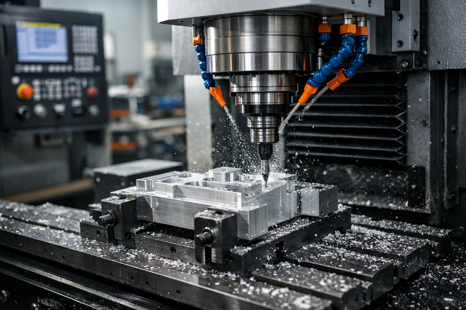 Máy CNC gia công chi tiết nhôm